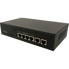 Vatkon VT-IE6100S-4TP2TX /6 Port (4 Adet 100M Poe Port + 2 Adet 100M Uplink Portu) Poe Switch