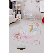 Pelangi Desenli Renkli Dijital Baskılı Yıkanabilir Kaymaz Taban Modern Mutfak Halısı (Süngersiz)