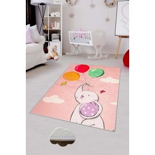 Pelangi Desenli Renkli Dijital Baskılı Yıkanabilir Kaymaz Taban Modern Mutfak Halısı (Süngersiz)