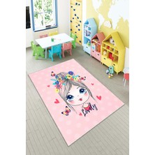 Pelangi Desenli Renkli Dijital Baskılı Yıkanabilir Kaymaz Taban Modern Mutfak Halısı (Süngersiz)