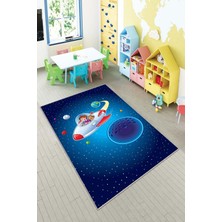 Pelangi Desenli Renkli Dijital Baskı Yıkanabilir Kaymaz Taban Modern Çocuk Halısı ve Yolluk.