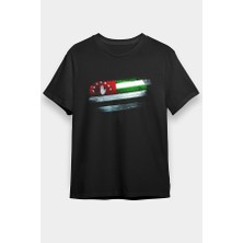 Darkhane Abhazya - Abkhazia Siyah Unisex Tişört T-Shirt