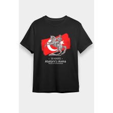 Darkhane 19 Mayıs Atatürk'ü Anma, Gençlik ve Spor Bayramı Siyah Unisex Tişört T-Shirt