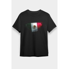 Darkhane Meksika - Mexico Siyah Unisex Tişört T-Shirt