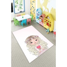 Pelangi Desenli Renkli Dijital Baskı Yıkanabilir Kaymaz Taban Modern Çocuk Halısı ve Yolluk.