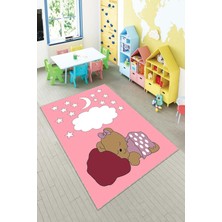 Pelangi Desenli Renkli Dijital Baskılı Yıkanabilir Kaymaz Taban Modern Mutfak Halısı (Süngersiz)