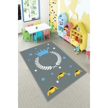 Pelangi Ekonomik Desenli Renkli Dijital Baskı Yıkanabilir Kaymaz Taban Modern Çocuk Halısı.(Süngersiz)