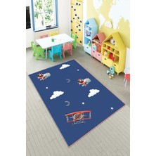 Pelangi Desenli Renkli Dijital Baskı Yıkanabilir Kaymaz Taban Modern Çocuk Halısı ve Yolluk.