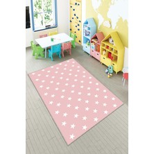 Pelangi Ekonomik Desenli Renkli Dijital Baskı Yıkanabilir Kaymaz Taban Modern Çocuk Halısı.(Süngersiz)