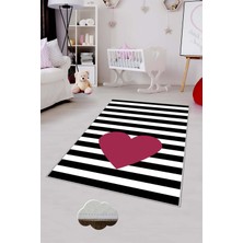 Pelangi Desenli Renkli Dijital Baskılı Yıkanabilir Kaymaz Taban Modern Mutfak Halısı (Süngersiz)