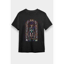 Darkhane Notre Dame Katedrali Siyah Unisex Tişört T-Shirt