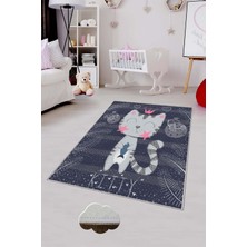 Pelangi Desenli Renkli Dijital Baskılı Yıkanabilir Kaymaz Taban Modern Mutfak Halısı (Süngersiz)