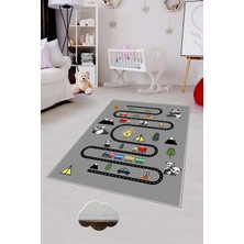 Pelangi Desenli Renkli Dijital Baskı Yıkanabilir Kaymaz Taban Modern Çocuk Halısı ve Yolluk.