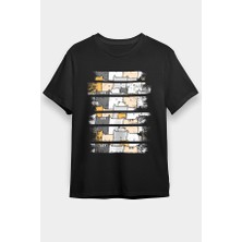 Darkhane Kedicikler Siyah Unisex Tişört T-Shirt