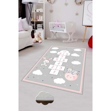 Pelangi Desenli Renkli Dijital Baskılı Yıkanabilir Kaymaz Taban Modern Mutfak Halısı (Süngersiz)