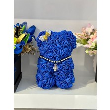 Özel Tasarım El Yapımı Teddy Rose Bear Güllü Ayıcık 22 cm