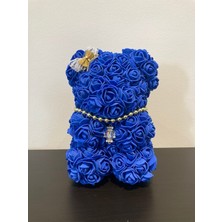 Özel Tasarım El Yapımı Teddy Rose Bear Güllü Ayıcık 22 cm