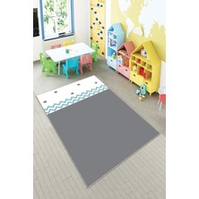 Pelangi Desenli Renkli Dijital Baskı Yıkanabilir Kaymaz Taban Modern Çocuk Halısı ve Yolluk.