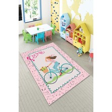 Pelangi Desenli Renkli Dijital Baskı Yıkanabilir Kaymaz Taban Modern Çocuk Halısı ve Yolluk.