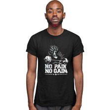 Darkhane No Pain No Gain Siyah Unisex Tişört T-Shirt