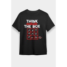 Darkhane Think Outside Box Siyah Unisex Tişört T-Shirt