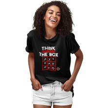 Darkhane Think Outside Box Siyah Unisex Tişört T-Shirt