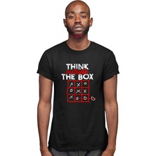 Darkhane Think Outside Box Siyah Unisex Tişört T-Shirt