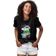 Darkhane Retro Gameboy Siyah Unisex Tişört T-Shirt