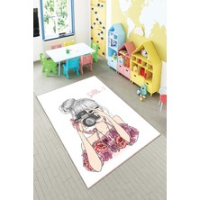 Pelangi Desenli Renkli Dijital Baskı Yıkanabilir Kaymaz Taban Modern Çocuk Halısı ve Yolluk.