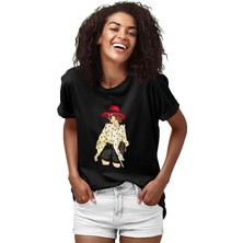 Darkhane Fiyonk Modası Fashion Siyah Unisex Tişört T-Shirt