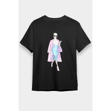 Darkhane Moda Ikonu Siyah Unisex Tişört T-Shirt