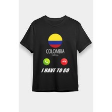 Darkhane Kolombiya Siyah Unisex Tişört T-Shirt