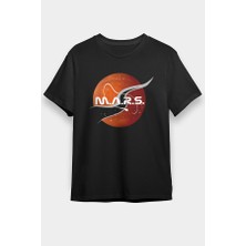 Darkhane Mars Siyah Unisex Tişört T-Shirt