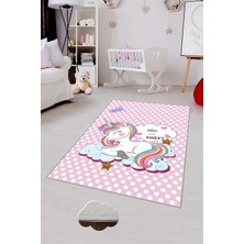 Pelangi Desenli Renkli Dijital Baskılı Yıkanabilir Kaymaz Taban Modern Mutfak Halısı (Süngersiz)