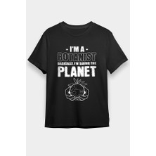 Darkhane Botanikçi Siyah Unisex Tişört T-Shirt