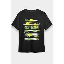 Darkhane Limon Siyah Unisex Tişört T-Shirt