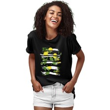 Darkhane Limon Siyah Unisex Tişört T-Shirt