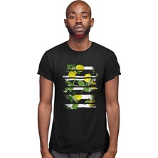 Darkhane Limon Siyah Unisex Tişört T-Shirt