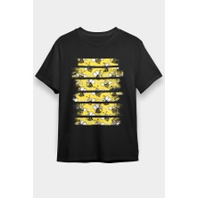 Darkhane Bee Arılar Siyah Unisex Tişört T-Shirt