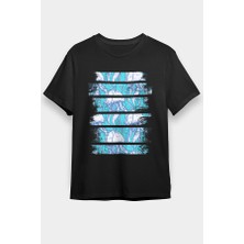 Darkhane Mavi Deniz Anası Siyah Unisex Tişört T-Shirt