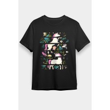 Darkhane Unicorn At Siyah Unisex Tişört T-Shirt