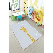 Pelangi Desenli Renkli Dijital Baskı Yıkanabilir Kaymaz Taban Modern Çocuk Halısı ve Yolluk.