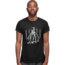 Darkhane Gangster Kurukafa Siyah Unisex Tişört T-Shirt