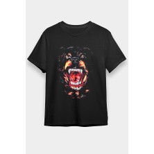 Darkhane Köpek Siyah Unisex Tişört T-Shirt