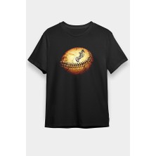 Darkhane Beyzbol - Baseball Siyah Unisex Tişört T-Shirt