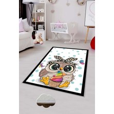 Pelangi Desenli Renkli Dijital Baskılı Yıkanabilir Kaymaz Taban Modern Mutfak Halısı (Süngersiz)