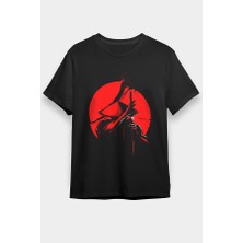 Darkhane Gece Samuray Siyah Unisex Tişört T-Shirt