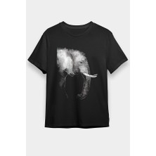 Darkhane Fil Siyah Unisex Tişört T-Shirt