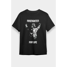 Darkhane Itfaiyeci Siyah Unisex Tişört T-Shirt