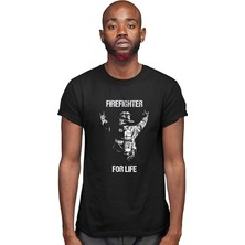 Darkhane Itfaiyeci Siyah Unisex Tişört T-Shirt